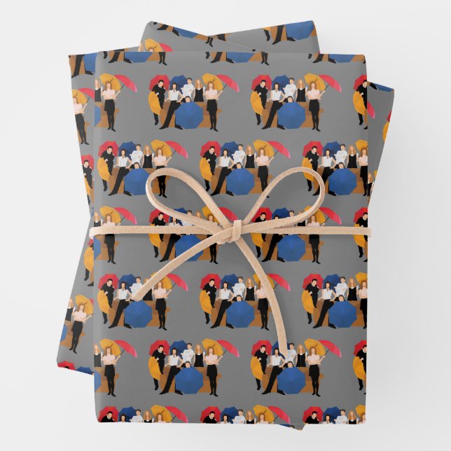 Hoja De Papel De Regalo Silueta de caracteres FRIENDS™ (In situ)