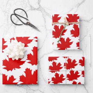 Hoja De Papel De Regalo Símbolo de hoja de arce de Canadá. 