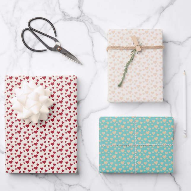 Hoja De Papel De Regalo Sincera romance con el El día de San Valentín (Anverso)