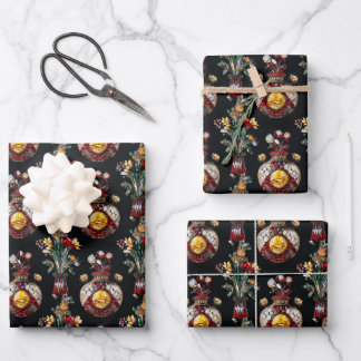 Hoja De Papel De Regalo "Sinfonía de Flor de Medianoche"