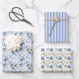 Hoja De Papel De Regalo Sinfonía de Pétalo Azul 3