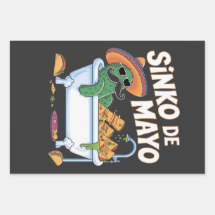 Hoja De Papel De Regalo Sinko de Mayo Cinco De Mayo Cactus Funny