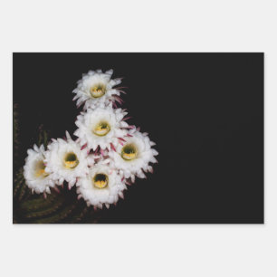 Hoja De Papel De Regalo Sixpence florece el cactus más rico
