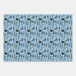 Hoja De Papel De Regalo Sixties Witches - Retro Fashion Halloween