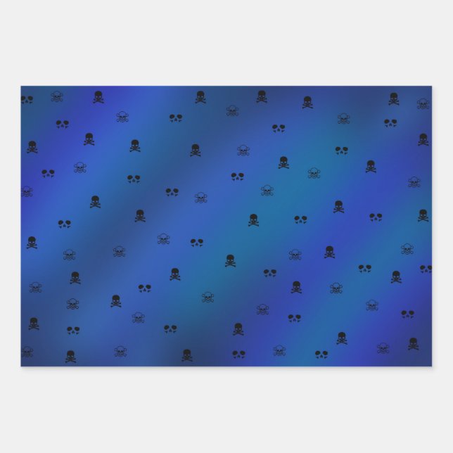 Hoja De Papel De Regalo Skull cadeau papier set (Anverso)