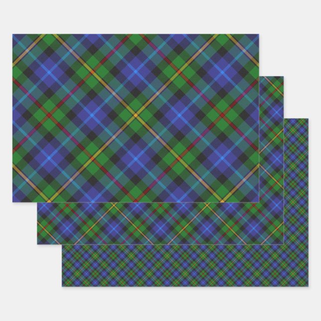 Hoja De Papel De Regalo Smith Scottish Clan Tartan Plaid Pattern (Set)