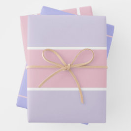 Hoja De Papel De Regalo Soft Color Vertical Stripe Pattern Design