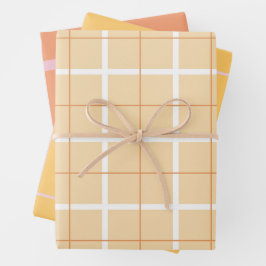 Hoja De Papel De Regalo Soft Color Vertical Stripe Pattern Point Design