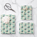 Hoja De Papel De Regalo Soiree costera Tres pescados PERSONALIZADO moderno<br><div class="desc">¡Papel de envoltura personalizado! ¡La mano hizo arte para ti! Perfecto para una ducha de novia en la playa, una fiesta de soltera, una fiesta de compromiso o un cumpleaños. ¡TODO PERSONALIZABLE! ¡GRACIAS POR APOYAR A LOS ARTISTAS INDEPENDIENTES! Todas las obras de arte y los diseños son creados por mí....</div>