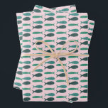 Hoja De Papel De Regalo Soiree costera Tres pescados PERSONALIZADO moderno<br><div class="desc">¡Papel de envoltura personalizado! ¡La mano hizo arte para ti! Perfecto para una ducha de novia en la playa, una fiesta de soltera, una fiesta de compromiso o un cumpleaños. ¡TODO PERSONALIZABLE! ¡GRACIAS POR APOYAR A LOS ARTISTAS INDEPENDIENTES! Todas las obras de arte y los diseños son creados por mí....</div>