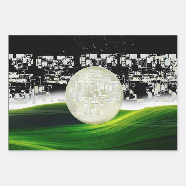 HOJA DE PAPEL DE REGALO SOL EN LA LUNA (Anverso)