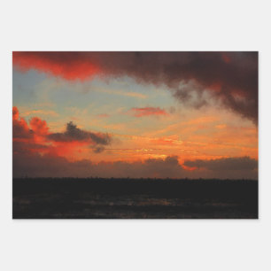 HOJA DE PAPEL DE REGALO SOL SOBRE EL MAR