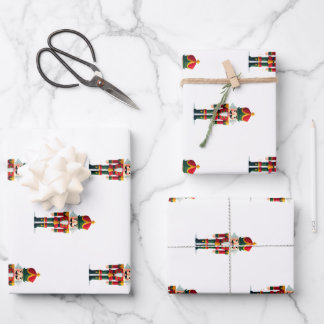 Hoja De Papel De Regalo Soldado Cascanueces