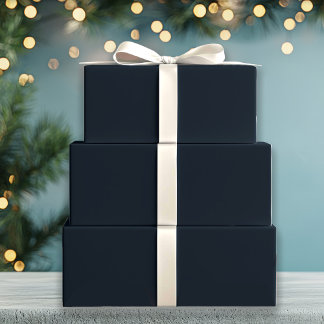 Hoja De Papel De Regalo Sólido azul medio