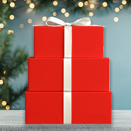 Hoja De Papel De Regalo Sólido rojo holgado