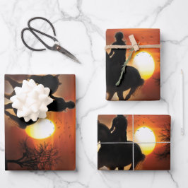 Hoja De Papel De Regalo solo un chica que ama los caballos