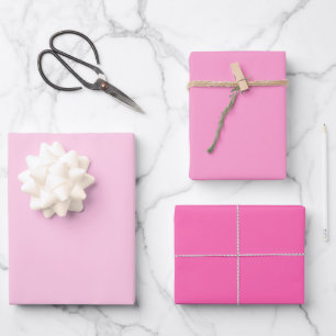 Hoja De Papel De Regalo Sombras Modernas Neon Rosa Caliente