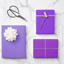 Hoja De Papel De Regalo Sombras violetas de orquídeas violetas simples mor