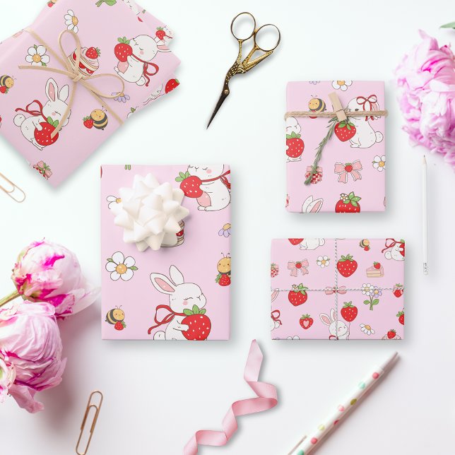 Hoja De Papel De Regalo Some Bunny Birthday Pink (Subido por el creador)