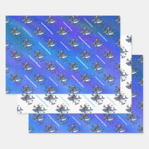 Hoja De Papel De Regalo Soñando Con Un Gran Navidad Blanco