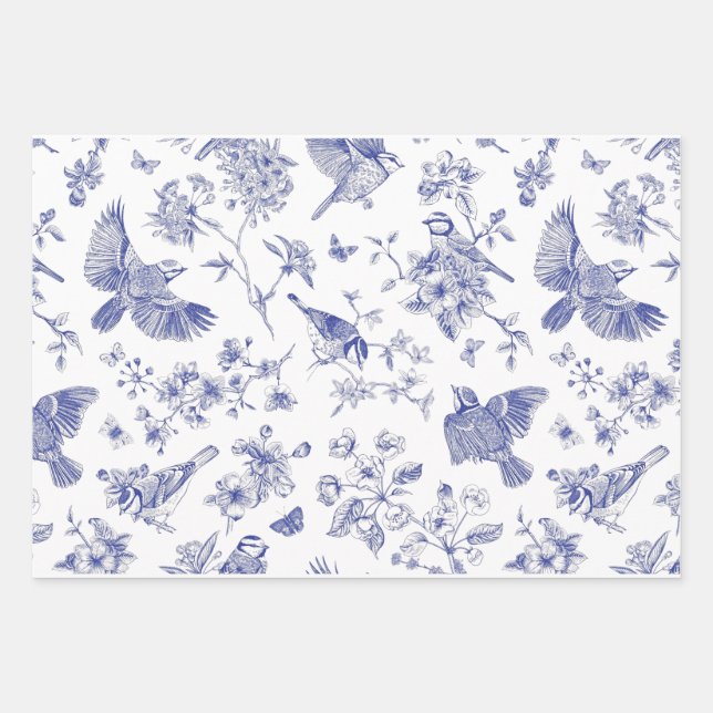Hoja De Papel De Regalo Song Bird Toile (Anverso 2)
