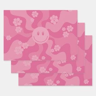 Hoja De Papel De Regalo Sonrisa - Rosa