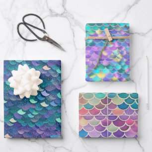Hoja De Papel De Regalo Sorprendente Colección de cola de sirena