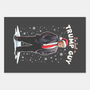 Hoja De Papel De Regalo Soy solo un Navidad de Trump Guy Chill Santa