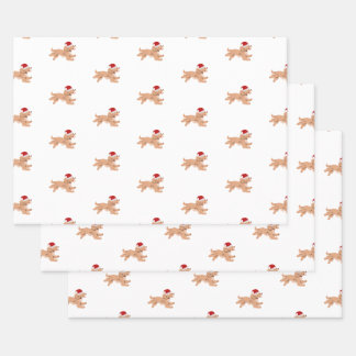 Hoja De Papel De Regalo Spaniel Perro Navidad