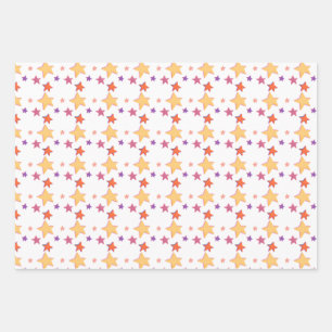Hoja De Papel De Regalo Sparkling Stars Gift Wrft
