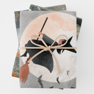 Hoja De Papel De Regalo Spooky Cute Witts Watercolor Halloween