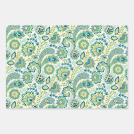 Hoja De Papel De Regalo Spring Garden Paisley