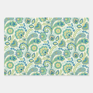 Hoja De Papel De Regalo Spring Garden Paisley