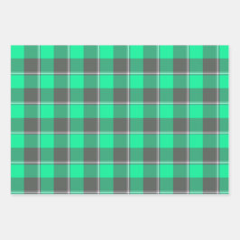 Hoja De Papel De Regalo Spring Green and Finlandia Plaid