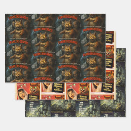 Hoja De Papel De Regalo Squirrel Monster Movies