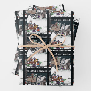 Hoja De Papel De Regalo Sr. y Sra. Claus Cómo empezó todo