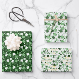 Hoja De Papel De Regalo St. Patrick's Day Shamrock