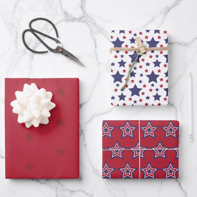 Hoja De Papel De Regalo Starry Birthday (Anverso)