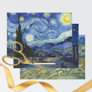 Hoja De Papel De Regalo Starry Night Sky Vincent van Gogh