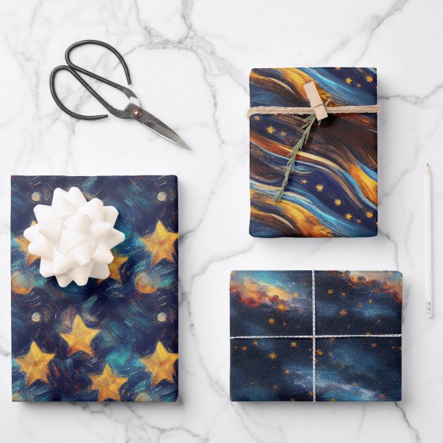 Hoja De Papel De Regalo Starry Sky (Anverso)