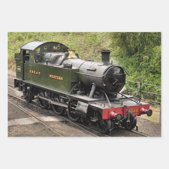 HOJA DE PAPEL DE REGALO STEAM TRAIN (Anverso)