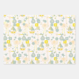 Hoja De Papel De Regalo Stork ABC