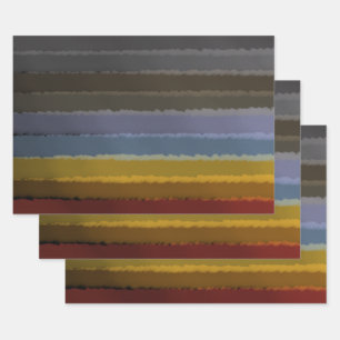 Hoja De Papel De Regalo Stormy Salty Watercolor Pop De Color Abstract Art