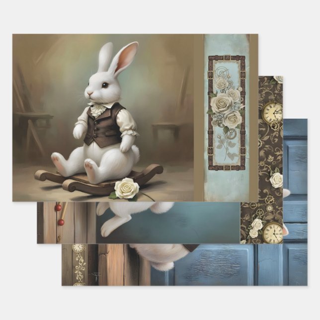 Hoja De Papel De Regalo Storybook Bunny Geschenkpapier Set (Set)