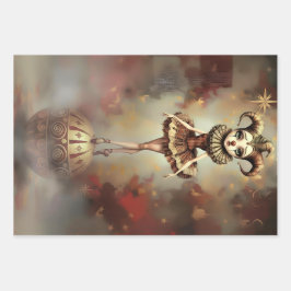 Hoja De Papel De Regalo Storybook Melancholic Clown 