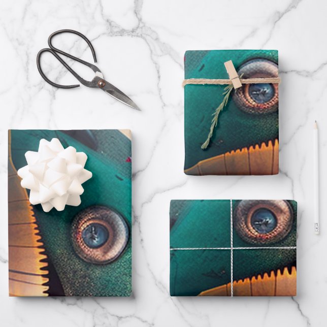 Hoja De Papel De Regalo Strange Whale (Anverso)