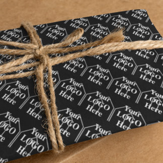 Hoja De Papel De Regalo Su logotipo aquí Modelo sencillo y moderno