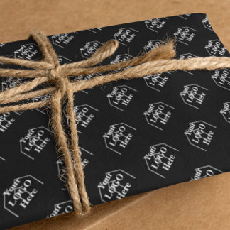 Hoja De Papel De Regalo Su logotipo aquí Simple Modelo Moderno Envolver la