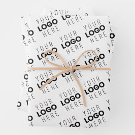 Hoja De Papel De Regalo Su logotipo patrón diagonal simple repetitivo