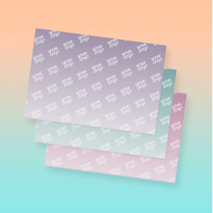 Hoja De Papel De Regalo Su logotipo se muestra automáticamente en mosaico 